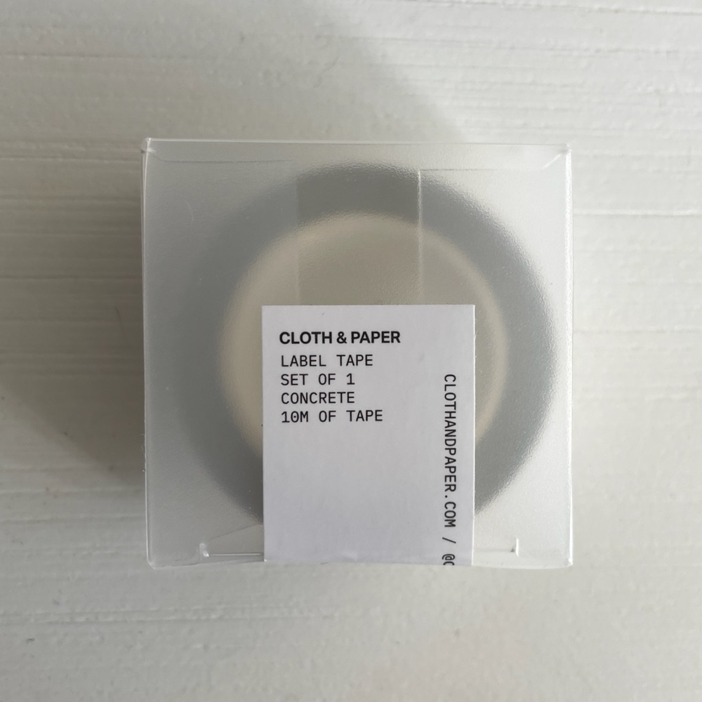Cloth & Paper Washi Tape | Concrete